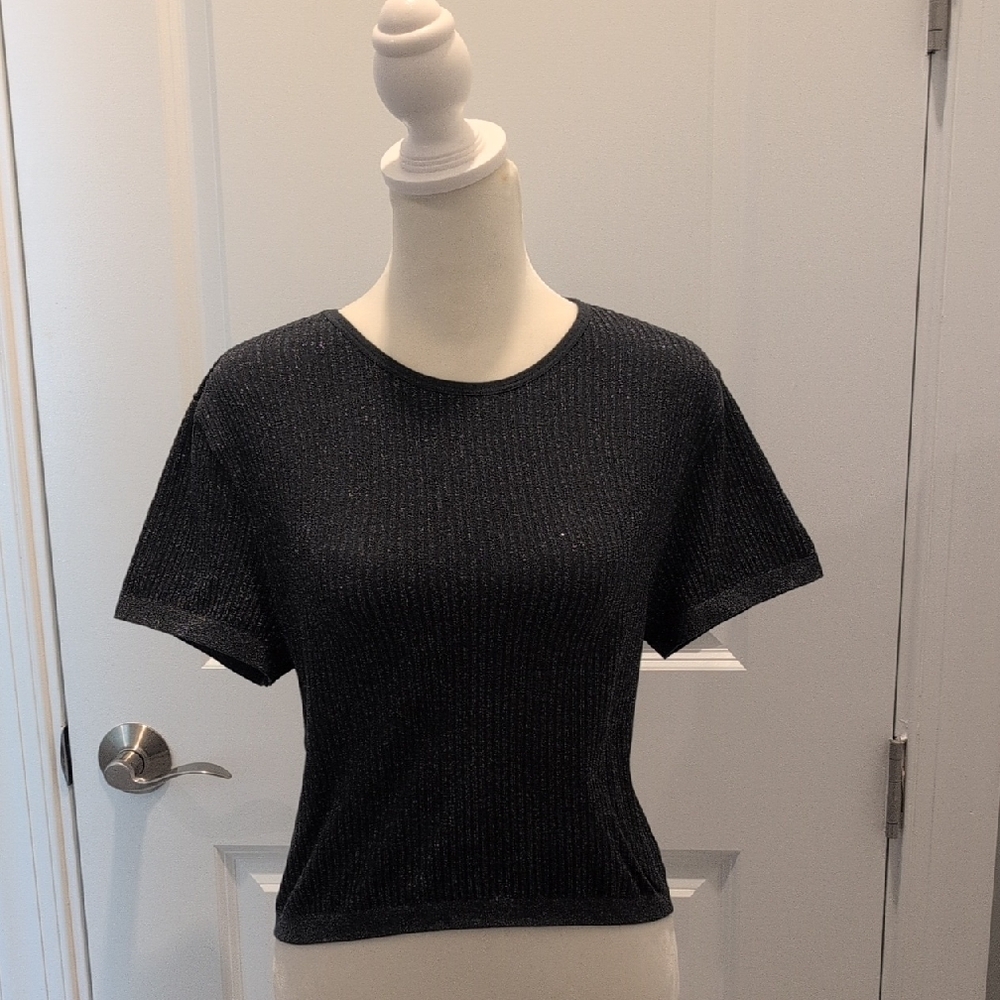 Black Sparkle Women's Top